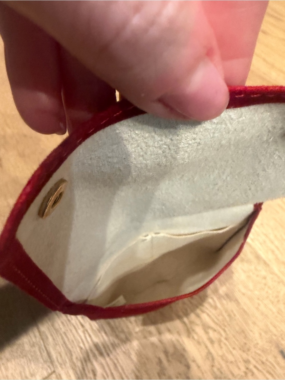 Cartier Red and Cream Leather Travel Watch Pouch - Picture 7 of 10